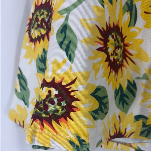 American Apparel Yellow Brown Mini Skirt Size Medium - Picture 5 of 9